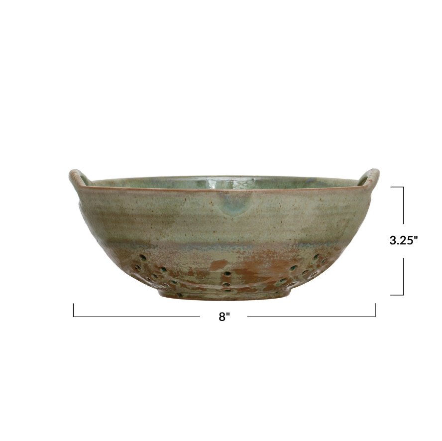 Creative Co-Op Stoneware Berry Bowl - Large
