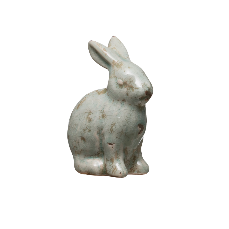 Creative Co-Op Distressed Terracotta Rabbit
