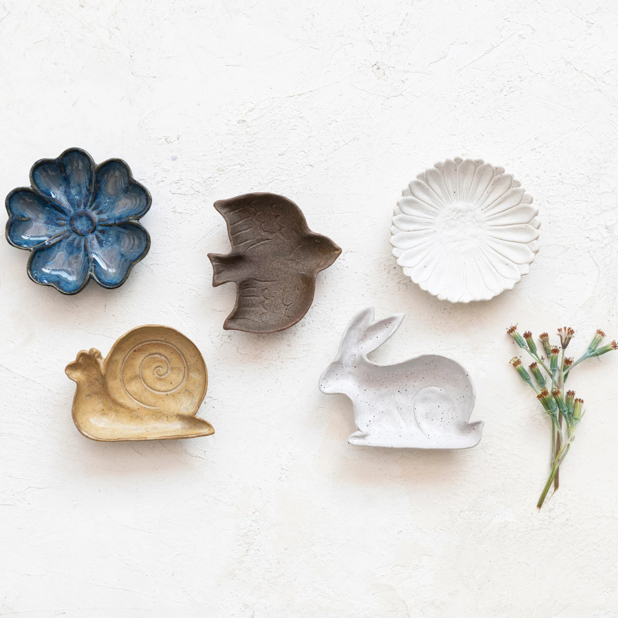 Flora and Fauna Trinket Dishes