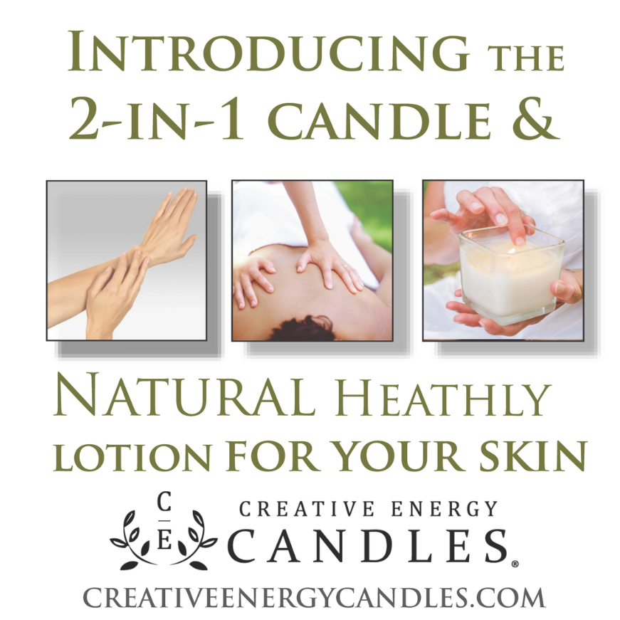Creative Energy Candles 2-in-1 Soy Lotion Candle - Travel Tin