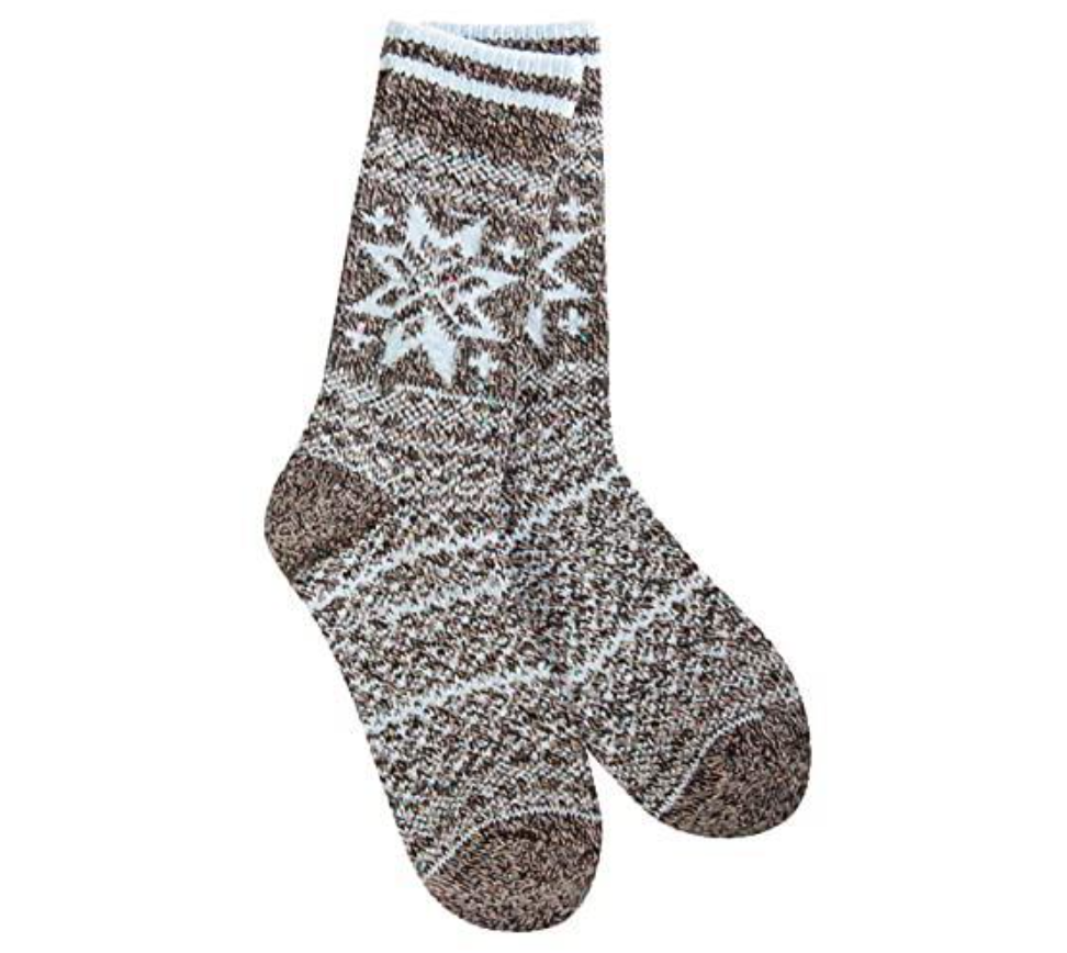 Worlds Softest Socks - Holiday Confetti Crew Blue Multi