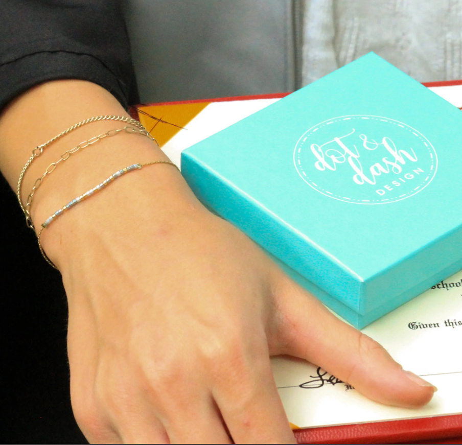 Adjustable Morse Code Bracelet – Meaningful Jewelry Gift