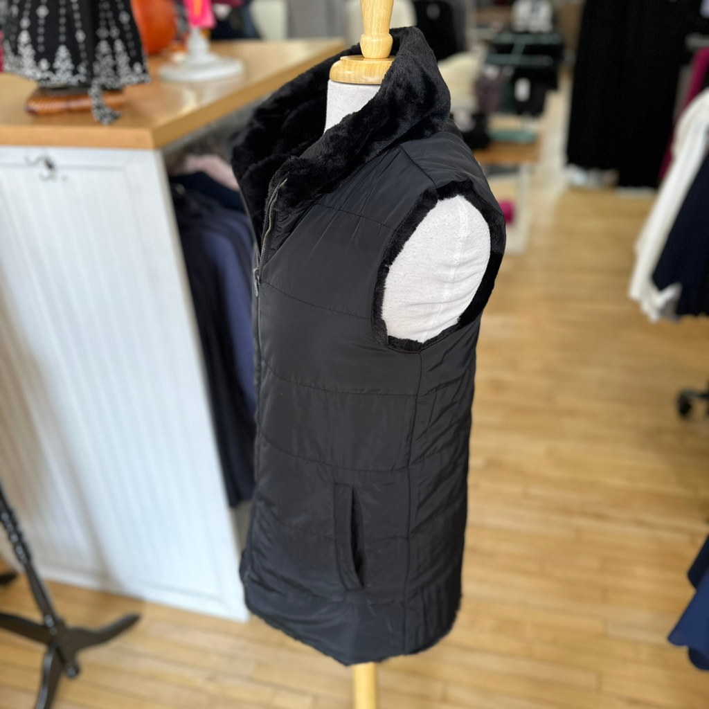 Dylan Long Reversible Vest Black