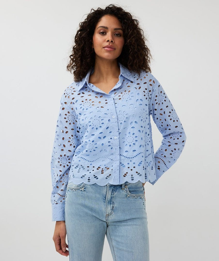 Esqualo Anglaise Embroidery Blouse