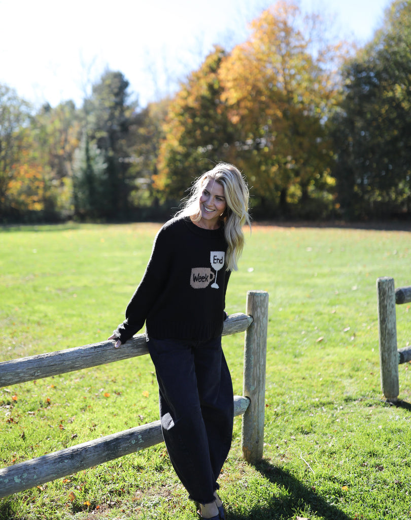 Cozy fall sweater gift for wine lovers by Wooden Ships