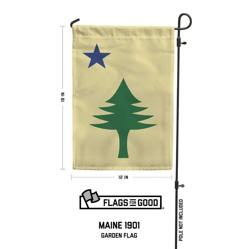 Flags For Good Maine 1901 18"x12" Garden Flag