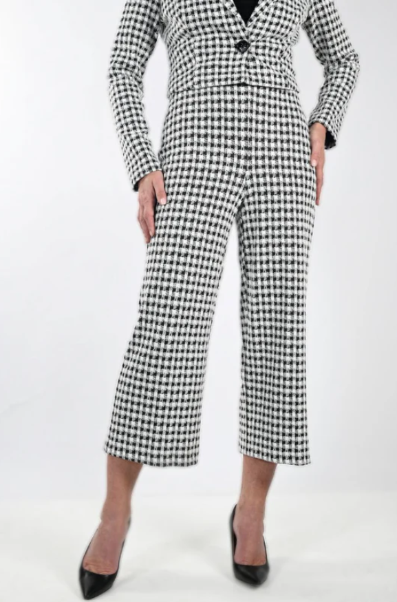 Frank Lyman Houndstooth Knit Pant