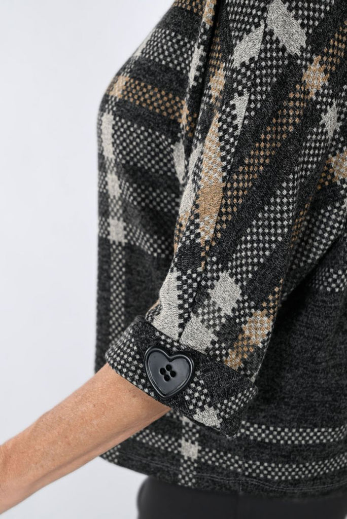 Frank Lyman Plaid Knit Sweater