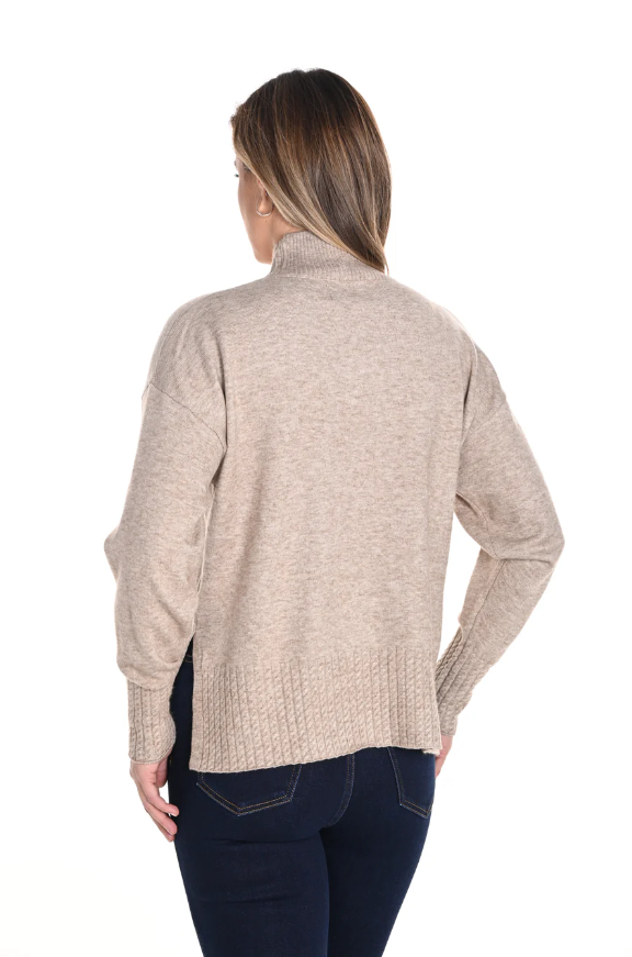 Frank Lyman Drop Shoulder Sweater Taupe