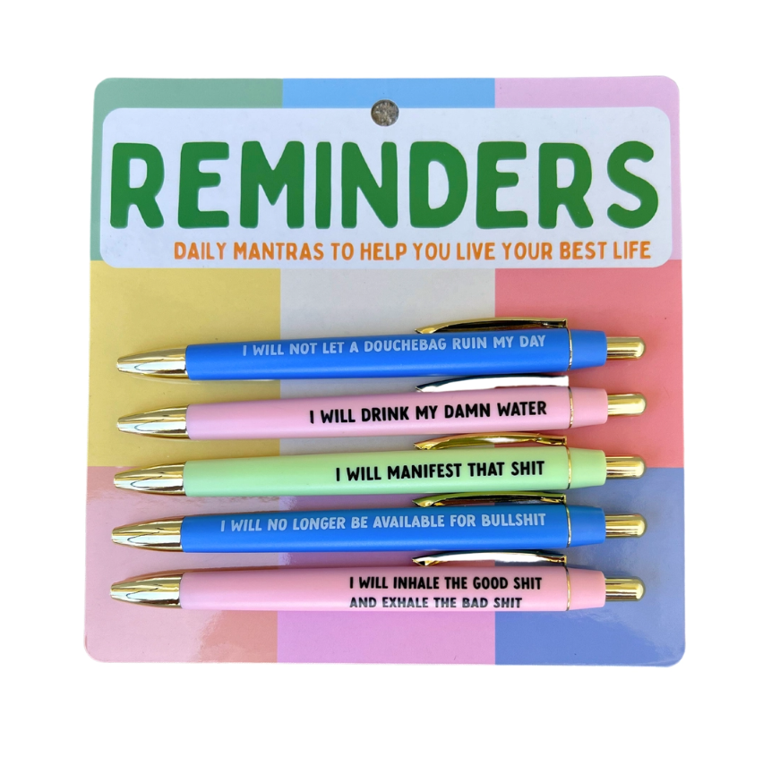 Fun Club Reminders Pen Set