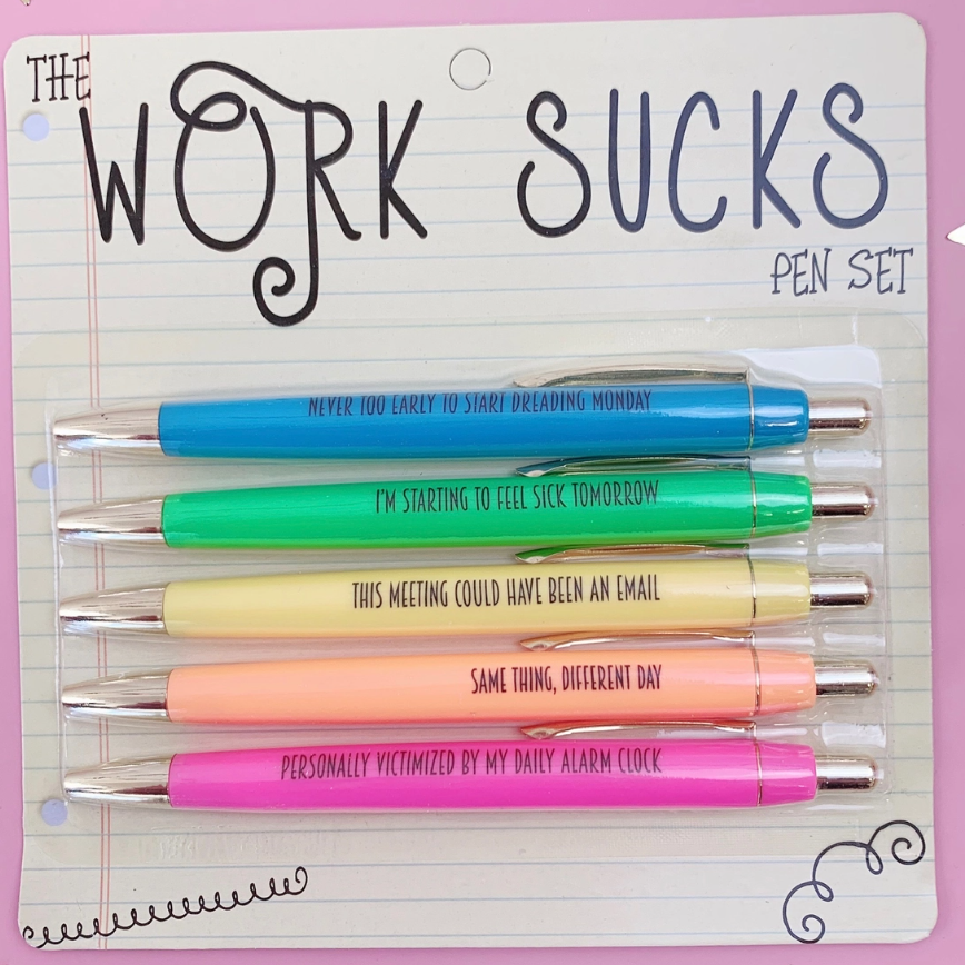 Fun Club Work Sucks Pen Set