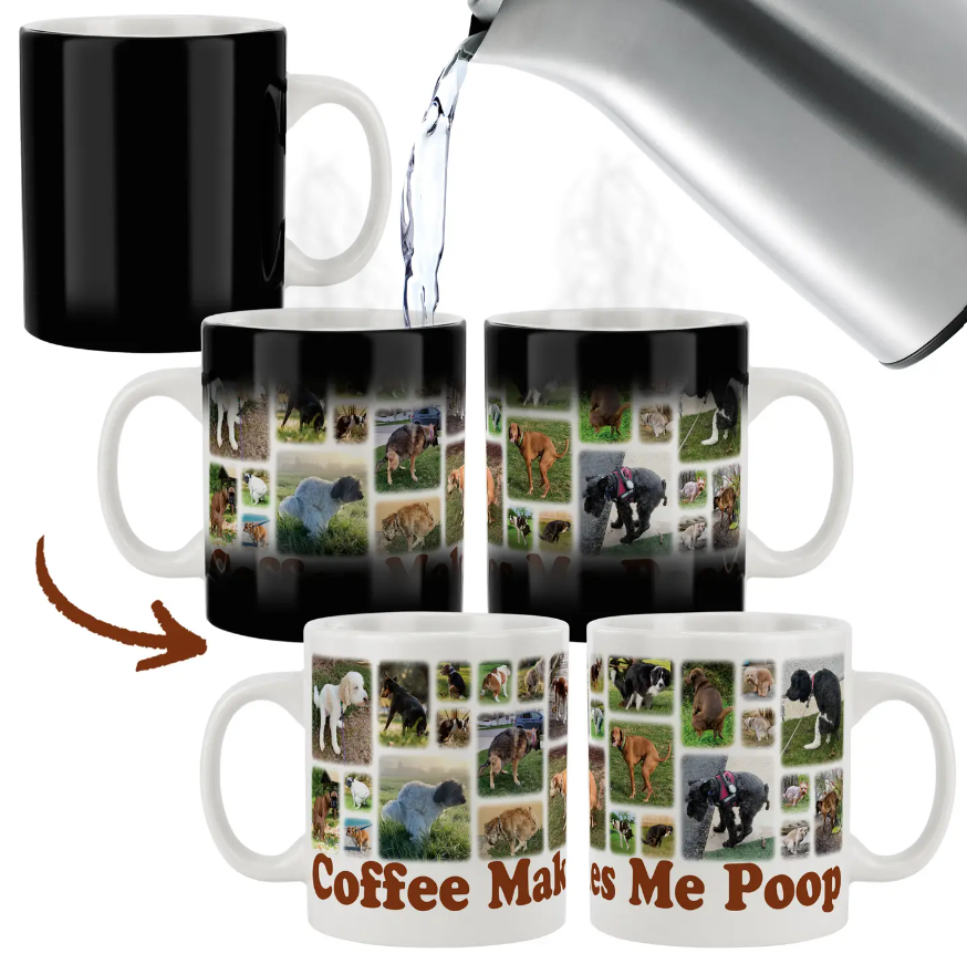 Funwares Pooping Puppies Magic Coffee Mug