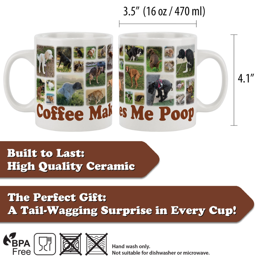 Funwares Pooping Puppies Magic Coffee Mug