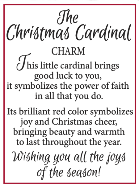 Ganz Christmas Cardinal Charms