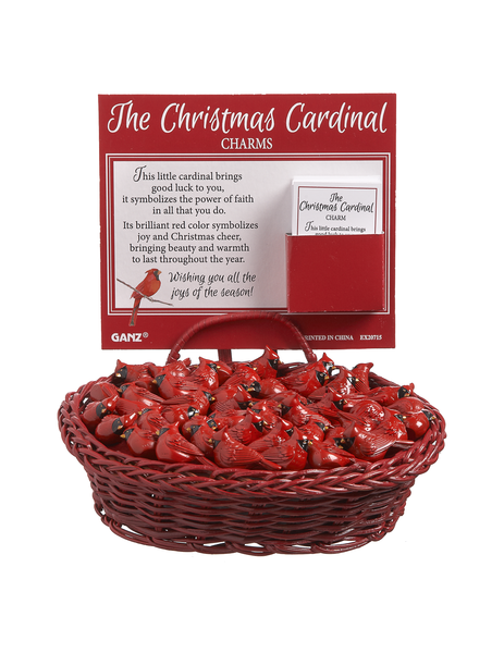 Ganz Christmas Cardinal Charms