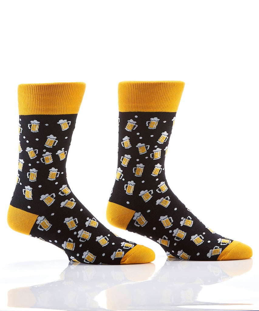 Yo Sox Beer Steins Men's Crew Socks