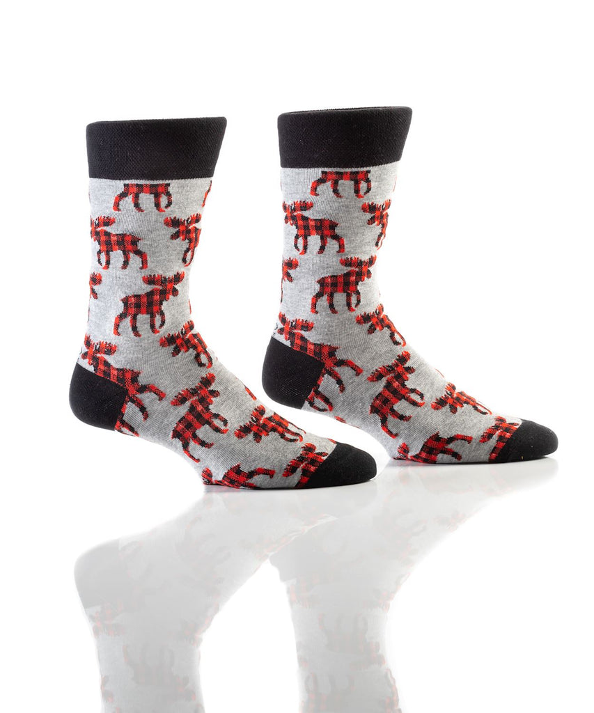 Yo Sox Buffalo Moose Men's Crew Socks