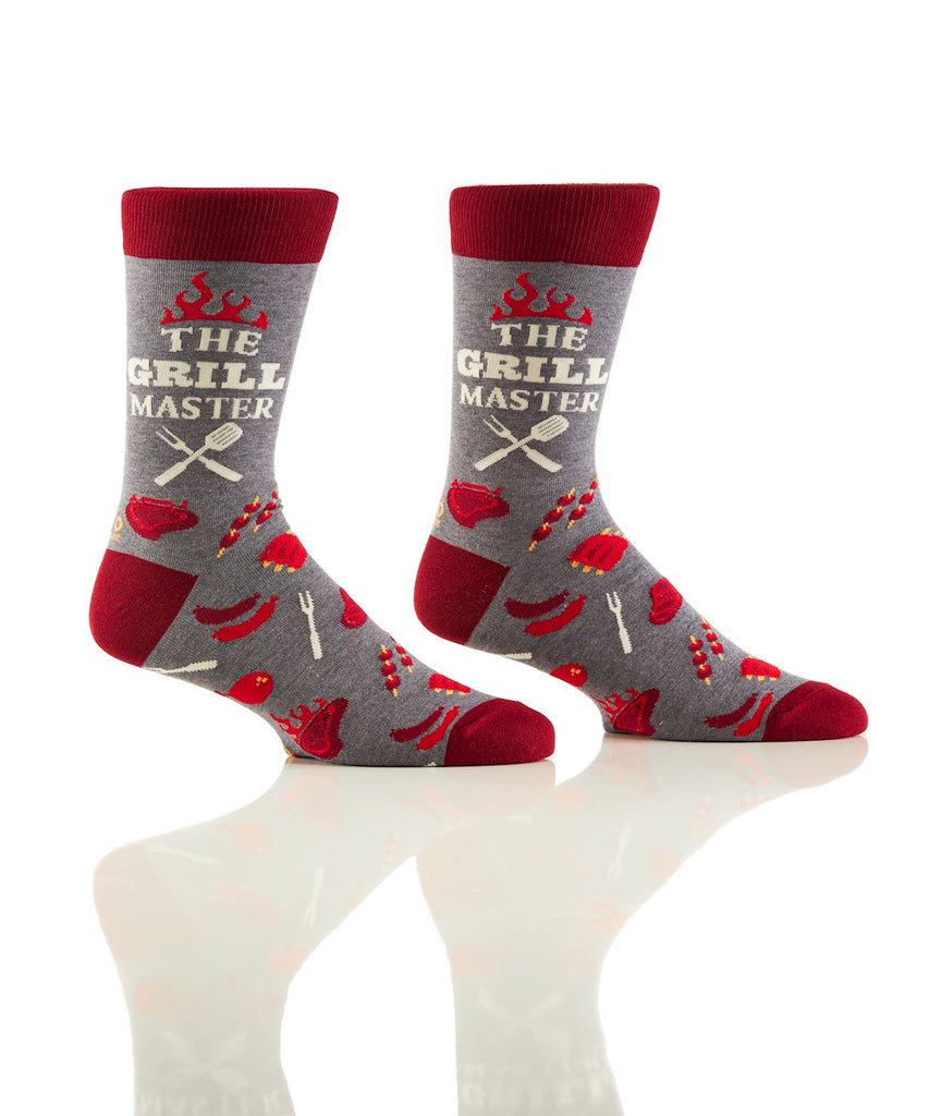 Yo Sox Grill Master Men's Crew Socks