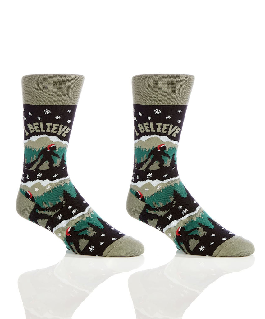 Yo Sox Men's Christmas Crew Socks I Believe