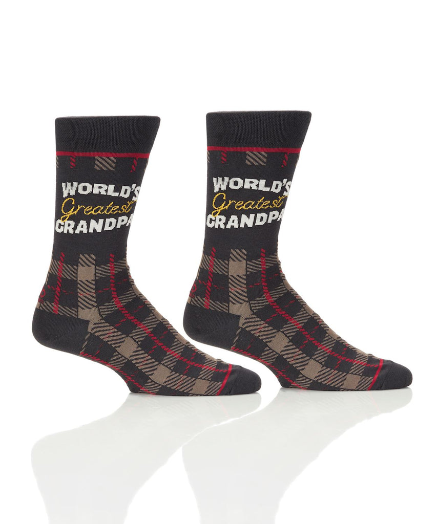 Yo Sox Greatest Grandpa Men's Crew Socks