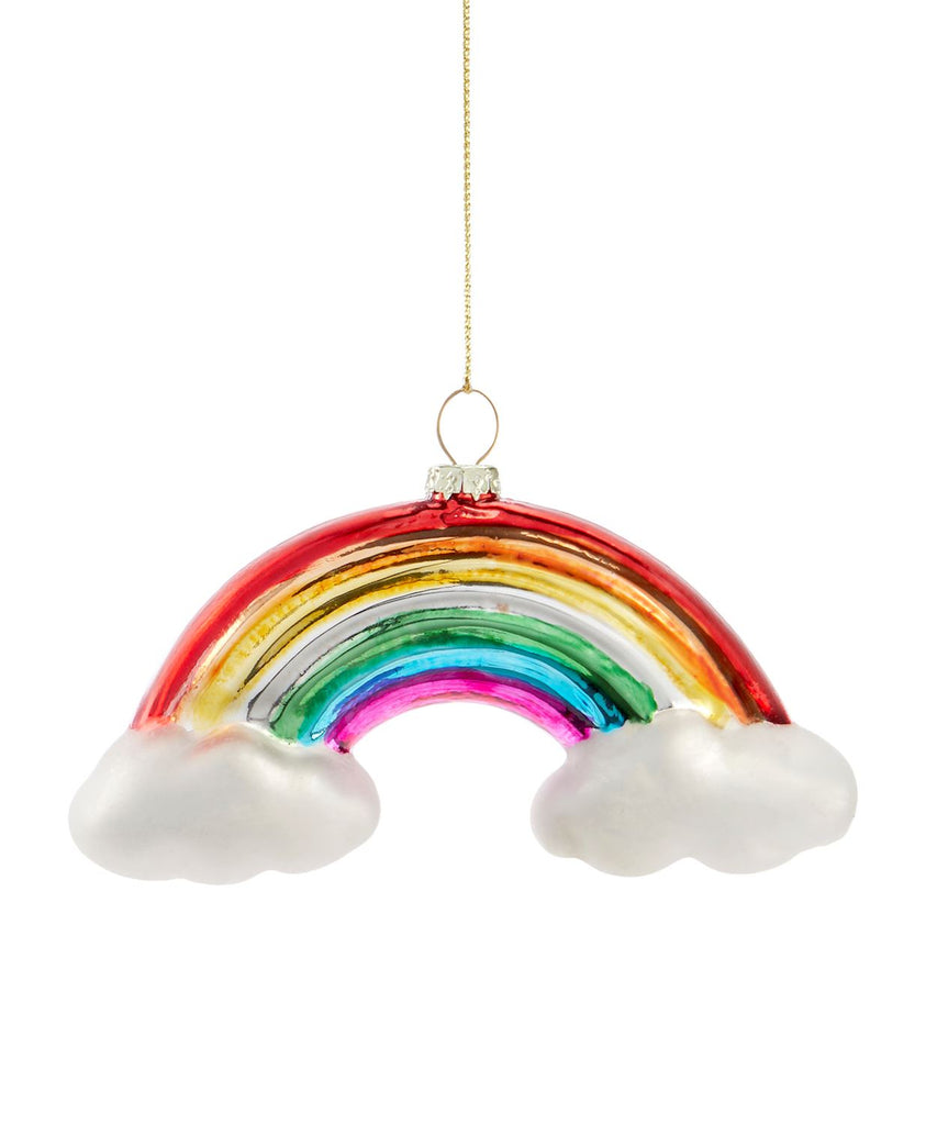 Rainbow Glass Ornament