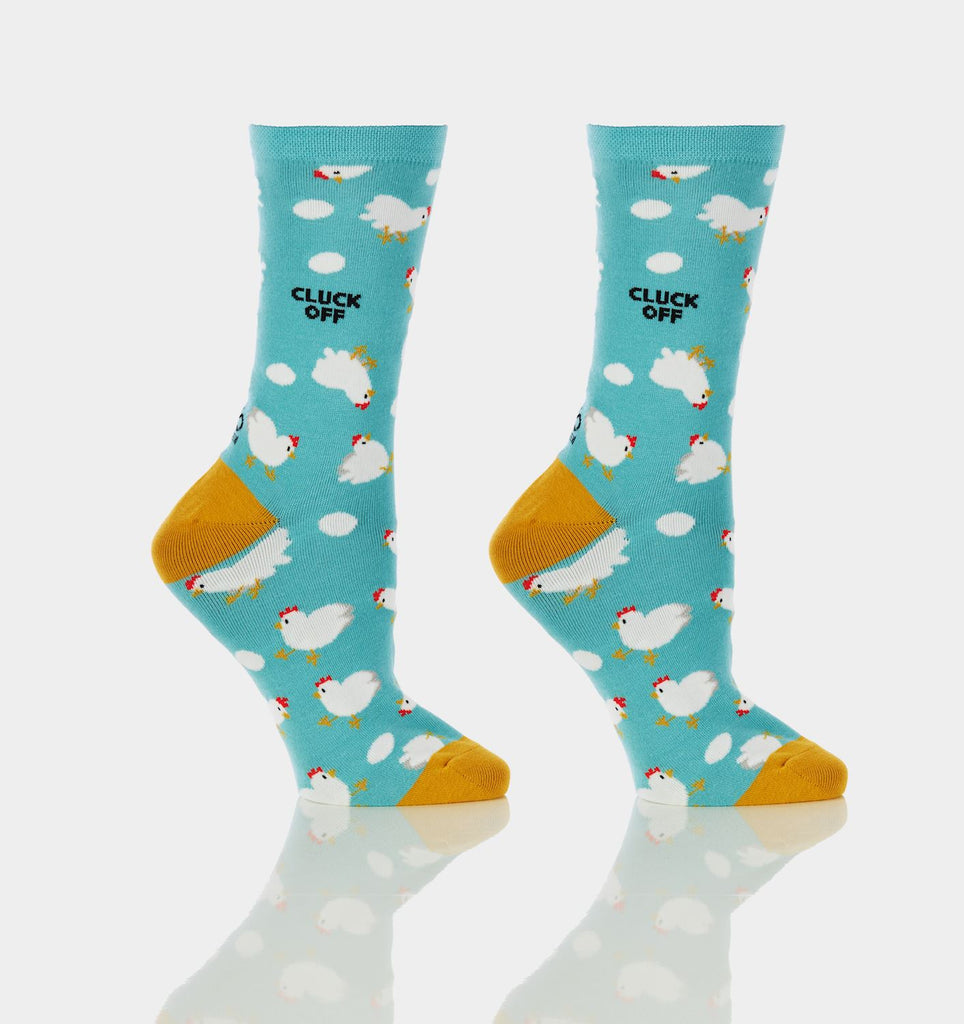 Yo Sox Cluck Off Women's Crew Socks