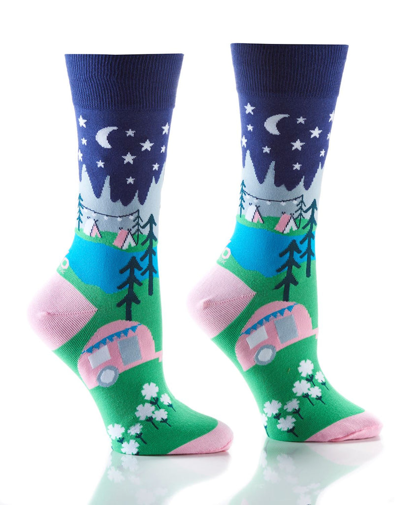 Yo Sox Glamping Women's Crew Socks