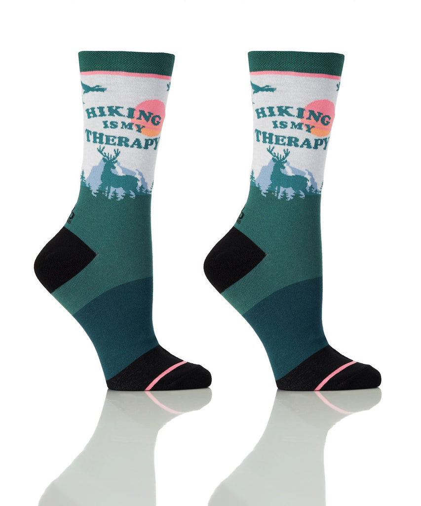 Yo Sox Hiking Therapy Women's Crew Socks