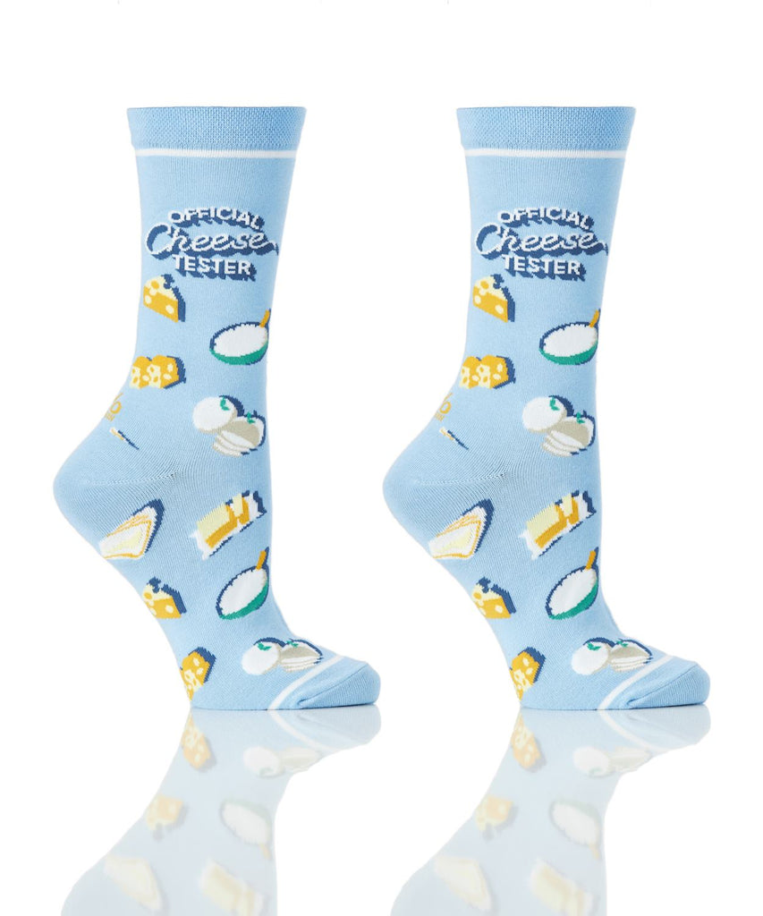 Yo Sox Cheese Tester Women's Crew Socks