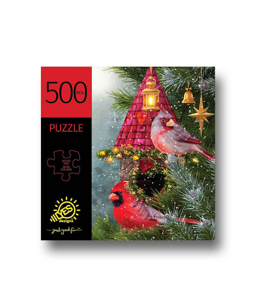 Christmas Cardinal Puzzle 500 Pcs.