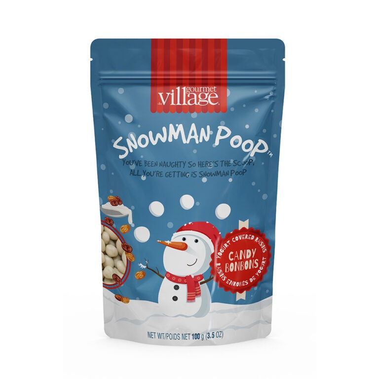 Gourmet Village Snowman Poop Yogurt Raisins