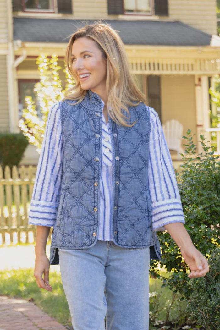 Habitat Windjammer Cotton Quilted Vest – Lightweight Spring Layer