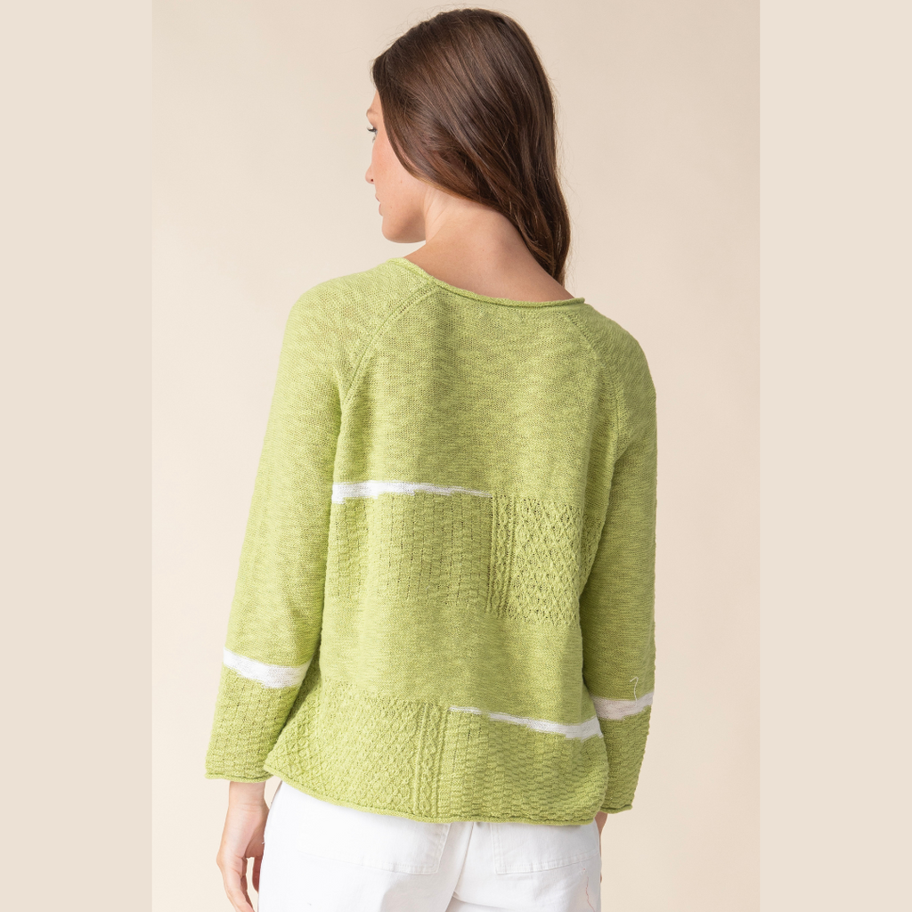 Habitat Clothing Spring Speckle Boatneck Pullover Leaf