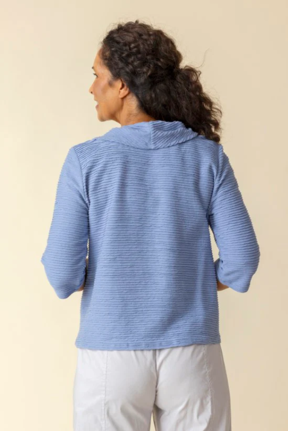 Habitat Ripple Effect Drape Neck Top Rain