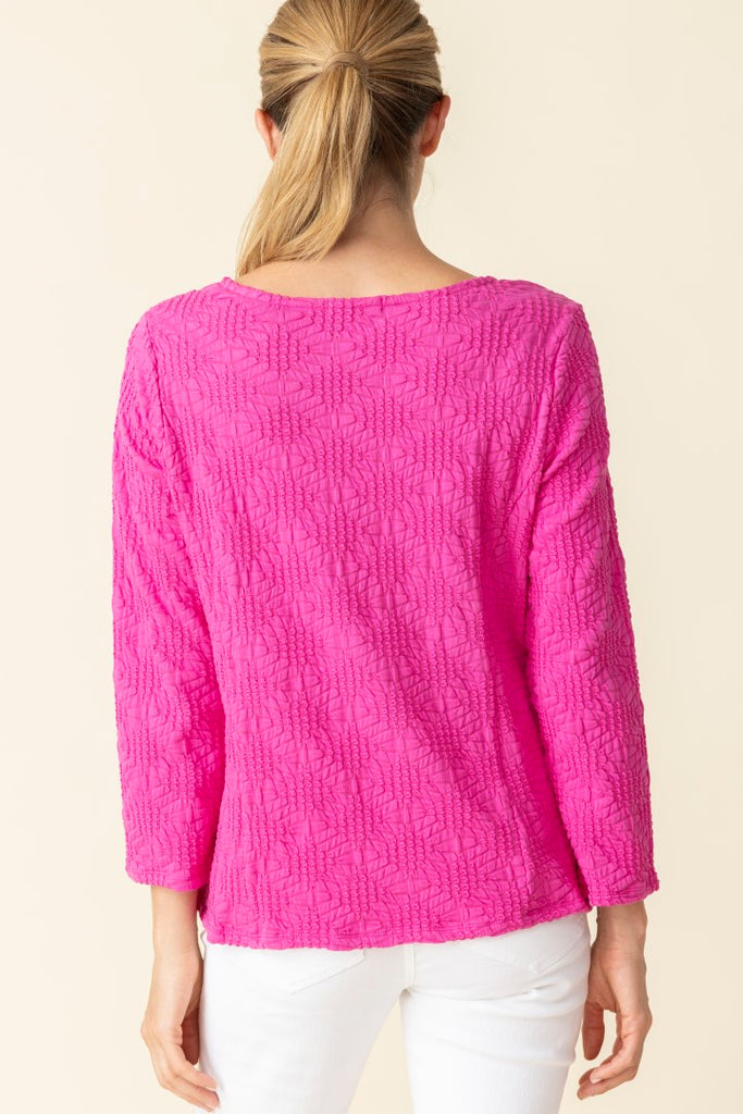 Habitat Sunburst Knit Boatneck Tee Berry