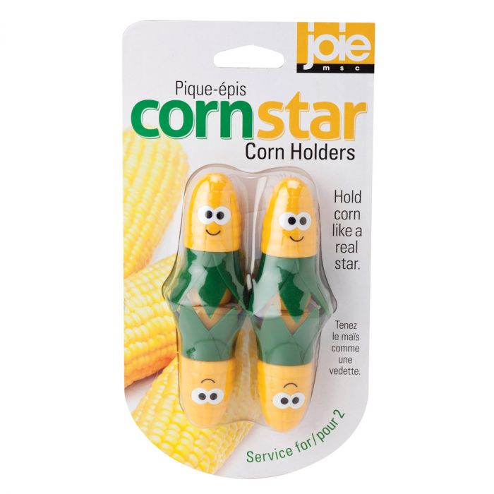 Harold Import Co. Corn Star Corn Holder 2 Sets