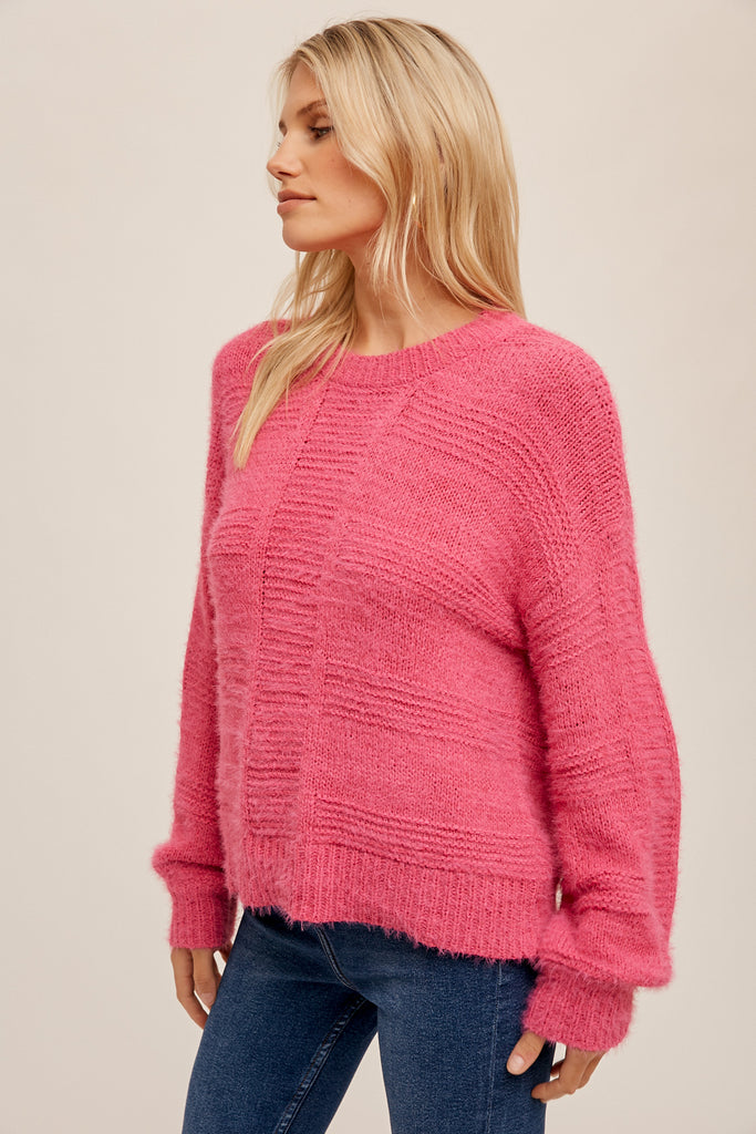 Hem & Thread Fuzzy Sweater