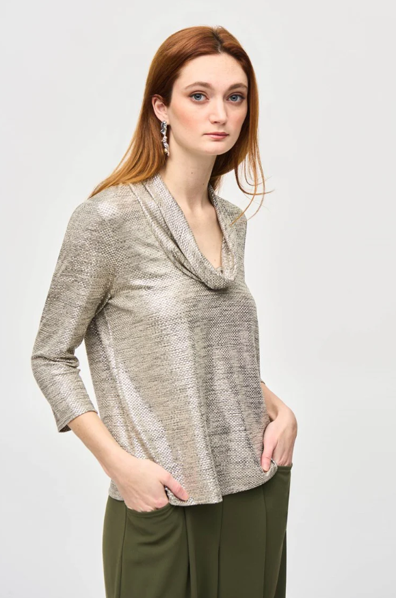 Joseph Ribkoff Melange Knit Top