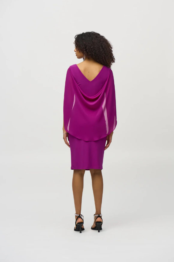 Joseph Ribkoff Elegant Cape Dress