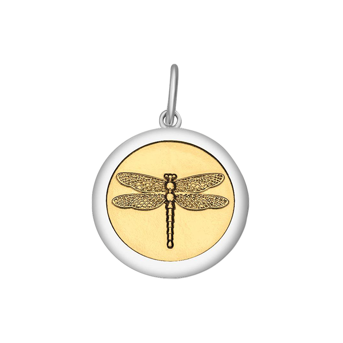 LOLA® Dragonfly Gold Pendant Gold Center Vermeil