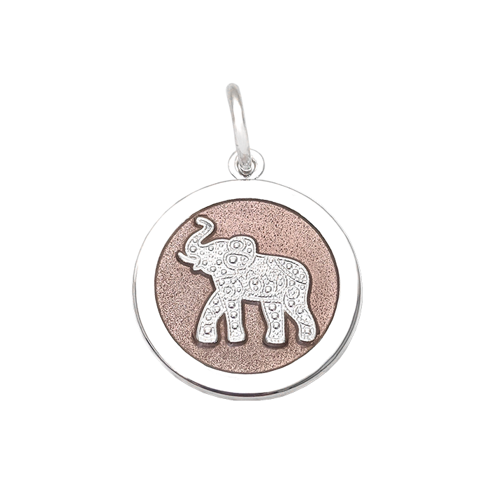 LOLA® Elephant Silver Pendant Pink
