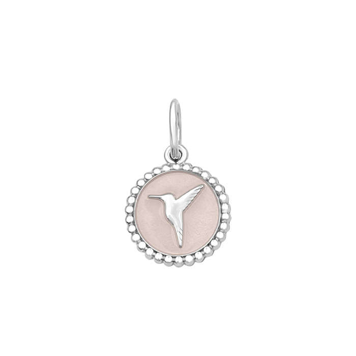 LOLA® Hummingbird Silver Pendant Pink