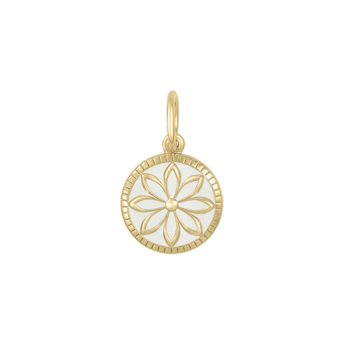 LOLA® Daisy Gold Pendant Alpine White