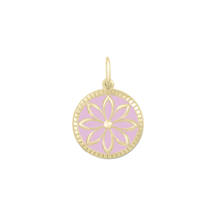 LOLA® Daisy Gold Pendant Flamingo Pink