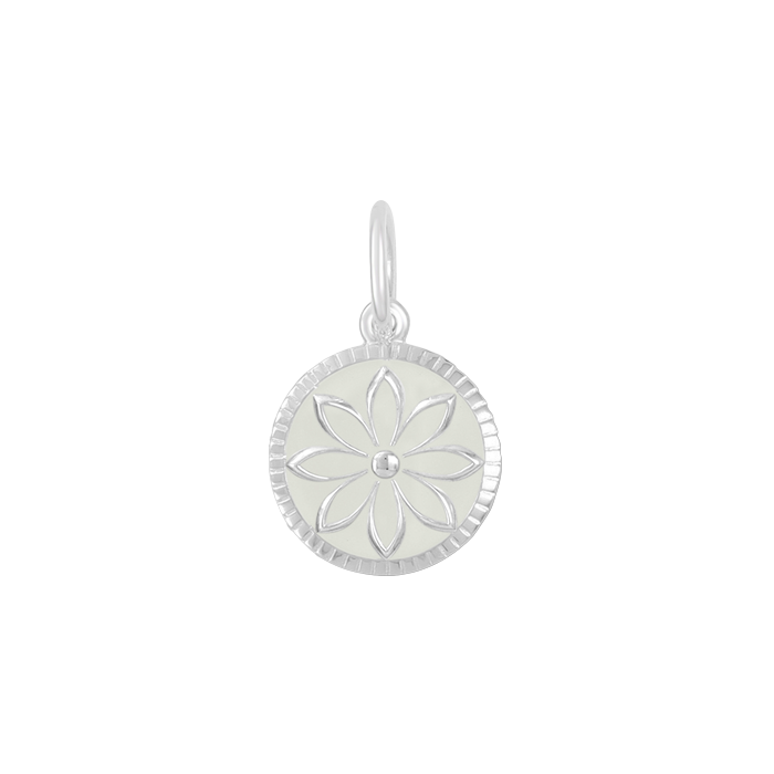 LOLA® Daisy Silver Pendant Alpine White