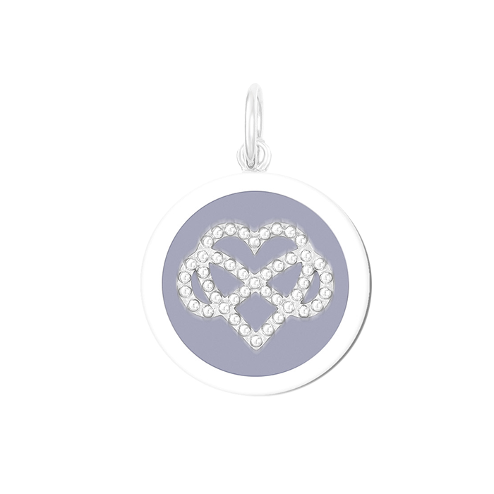 LOLA® Grandmother & Granddaughter Silver Pendant Lavender