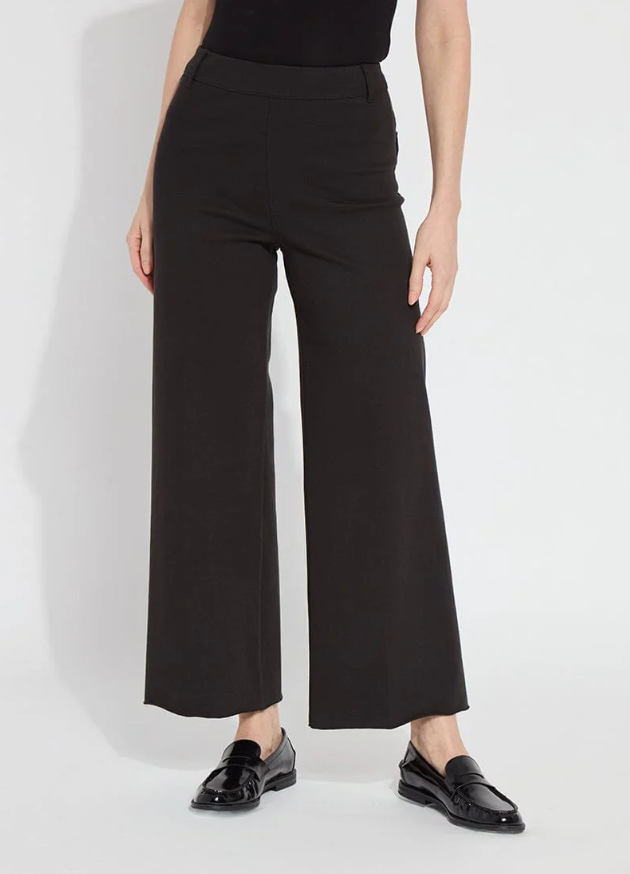 Lysse Erin Wide Leg Denim (28" Inseam) Black