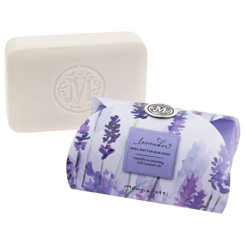 Mangiacotti Shea Butter Guest Bar Soap 6 oz. Lavender