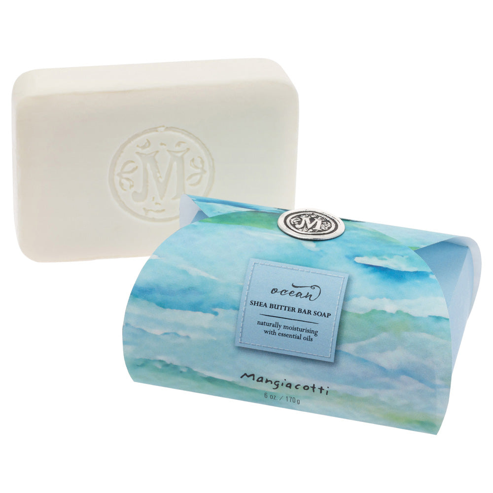 Mangiacotti Shea Butter Guest Bar Soap 6 oz. Ocean