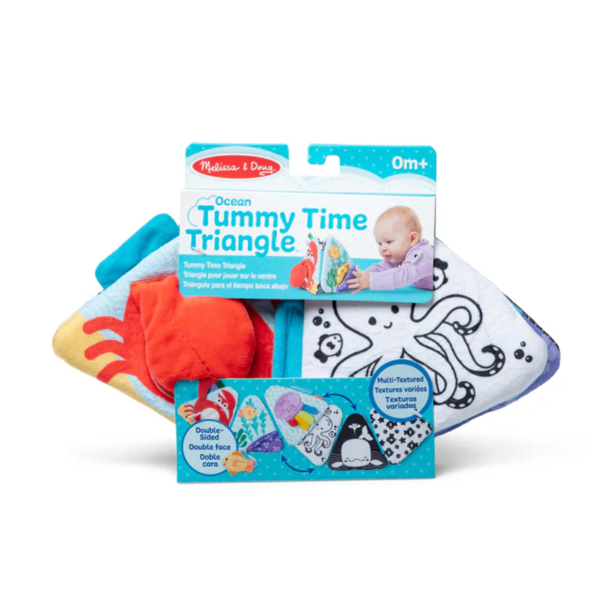 Melissa & Doug Ocean Tummy Time Triangle Baby Toy